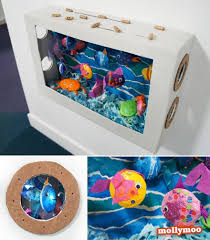 Diy Cardboard Aquarium Craft Mollymoocrafts Aquarium Craft Fish Crafts Craft Activities For Kids