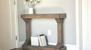 Console table height as a light accent, title: Console Table Plans Ana White