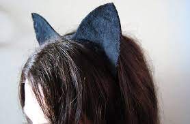Cat Ears Headband Last Minute Halloween Diy Printable Pattern Diy Cat Ears Cat Ears Headband Ear Headbands