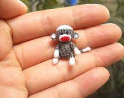 Crochet Sock Monkey 2 Inches Amigurumi Miniature Monkey By Suami Crochet Sock Monkeys Miniature Sock Monkey Sock Monkey Pattern