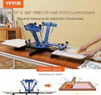Maszyna do sitodruku 4 kolory + 2 stacje