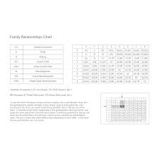 Family Relationships Chart