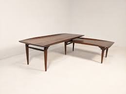 Cocktail & coffee tables conference tables console tables dining sets. Mid Century Modern Walnut Articulating Surfboard Switchblade Coffee Table Bassett Artisan Epoch