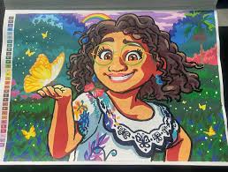 Disney coloriages mystéres Acrylic marker