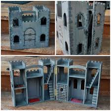 Michaels Unfinished Wood Castle Painted Imaged Yahoo Image Search Results Toy Castle Castle Crafts Castle Project