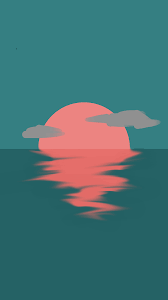 Another free landscapes for beginners step by step drawing video tutorial. Minimalistic Ocean Sunset Me Digital 2019 Minimalist Painting Diy Canvas Art Painting Diy Canvas Art