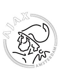 Een beker gebruik je ook bij het tanden poetsen. Download Kleurplaat Van Ajax Voetbal Knutselen Logo S Silhou