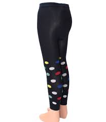 Verspielte punkte und komfortabler stretchjersey machen diese leggings zur perfekten alternative zu jeans. Baby Kinder Leggings Mit Farbigen Punkten Shimasocks Die Strumpfmacher Mit Dem Riesenangebot
