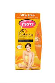 Make sure to rub the paste on the area in a circular motion for 10 minutes. Buy Fem Antidarkening Hair Removing Cream 40 G Turmeric 50 Extra Online At Low Prices In India Amazon In