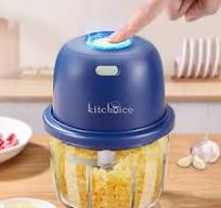 Electric Garlic Chopper - USB Rechargeable Mini Food Processor