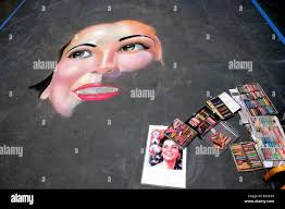 Chalk art sidewalk hi-res stock photography and images