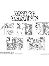 Free Printable 7 Days Of Creation Coloring Pages The Biblical Accounts Found In Genesis 1 And 2 In 2020 Creation Coloring Pages Days Of Creation Bible Coloring Pages