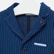 Particularly in north america and the united kingdom, it is now frequently used in business casual attire. 2414 Mayoral Boys White Pinstriped Blue Knit Jacket Blazer Bubble Belly Moms Babies Kids