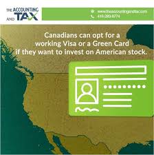 Canadian Green Card The Accounting And Tax Green Cards American Stock Investing