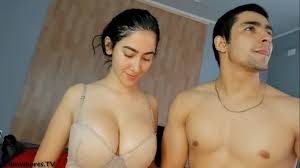 Teen girl with massive boobs is putting on a webcam show with her boyfriend  - PornoMovies.com
