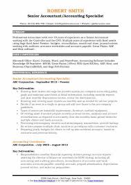 Senior Accountant Resume Samples Qwikresume