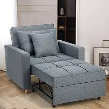 Media captionwatch convertible 'flying car' takes to the sky. Amazon Com Vonanda Sofa Bed Convertible Chair 4 In 1 Multi Function Folding Ottoman Modern Breathable Linen Guest Bed With Adjustable Sleeper For Small Room Apartment Dark Gray Home Kitchen