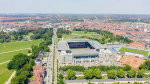 Parken stadium ⭐ , denmark, hovedstaden, københavn, frederiksberg: Copenhagen Denmark June 26 2019 Parken Stadium Telia Parken Is A Stadium Ad June Copenhagen Denmark Telia Ad Aerial View Aerial Copenhagen