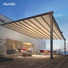 Innovative, modern and functional outdoor patio solution. Outdoor Electric Pergola System Resistant Waterproof Awnings Retractable Roof From China Tradewheel Com