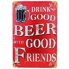 Blechschild Retro Bier Magnet Metallschild Werbeschild 20x30 Cm Turschild Bier Spruche Deko Wandschild Vintage Beer Moti Bier Bier Schilder Blechschilder Retro