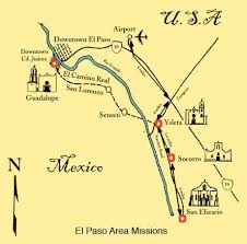 Map Of Mission Trail El Paso Texas San Elizario El Paso County El Paso