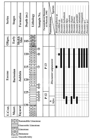 Range Chart Of Calcareous Nanofossils For Kh 12 7