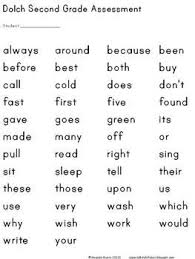 Maybe you would like to learn more about one of these? Second Grade Dolch Word Assessment Second Grade Sight Words Dolch Words Second Grade