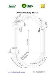 There are 20000 centimeters in 200 meters. 200m Running Track