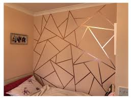 The paint, which comes with the glitter already mixed in it, lets you make a statement in any room. Rose Gold Washi Tape Geometric Wall Design Tape Wall Art T Decoracion De Paredes Pintadas Decoracion De Interiores Pintura Decoracion De Paredes Dormitorio