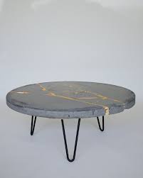 Concrete Kintsugi Table Google Search In 2020 Concrete Coffee Table Coffee Table Modern Industrial Coffee Table