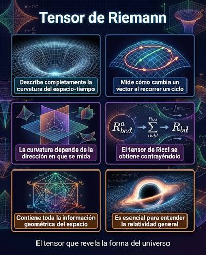 El universo no es plano. Se curva, se estira y se deforma. El Tensor de  Riemann es la herramienta matemática que permite describir cómo se curva  realmente el espacio-tiempo, no solo en
