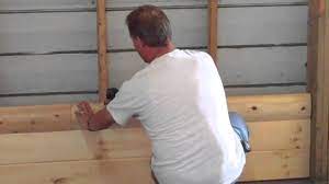 Timbermill log cabin siding and the information around it will be available here. How To Install Homestead Timbers Half Log Siding Youtube
