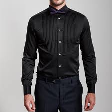 Best seller in men's tuxedo shirts. Round Pleats Black Tux Shirt Ownonly