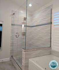 Shower Ideas To Make Your Bathroom Unique Just Look How This Homeowner Decided To Have A Textured Modern White Bathroom Bathroom Design Modern Master Bathroom