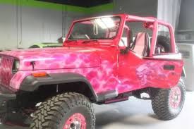 Black And Hot Pink Jeep Pink Flame Jeep Pink Jeep Pink Truck Jeep