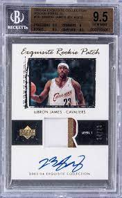 For several years, lebron james has had an exclusive autograph and memorabilia agreement with upper deck. 2003 04 Exquisite Lebron James Card Sells For Record Setting 1 8 Million