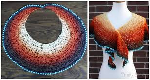 I love ruffles and a feminine, flattering look in a shawl. Crescent Moon Shawl Wrap Crochet Free Pattern Crochet Knitting