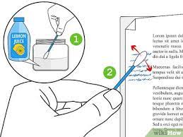 The ink should come out as well. 3 Ways To Erase Ink From A Paper Wikihow