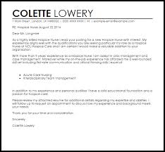 Hospice Nurse Cover Letter Sample Cover Letter Templates Examples