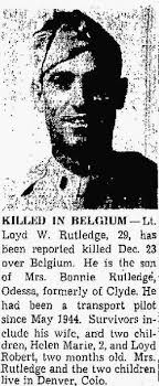 1LT Lloyd Willard Rutledge Sr. (1916-1944)