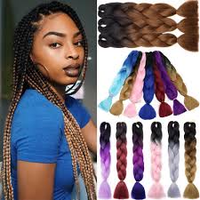 6,570 ombre braiding hair products are offered for sale by suppliers on alibaba.com, of which synthetic hair extension accounts for 77%, human hair extension accounts for 5%, and other artificial hair accounts for 2%. 24 Jumbo Hair Extensions Ombre Braiding Hair Expression Box Braids As Human Uk Ebay
