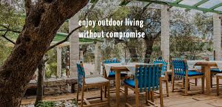 The malabar outdoor dining table boasts a thoroughly durable design and a rustic, natural look. Outdoor Furniture Garden Furniture Vetra Furniture