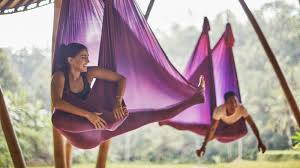 bali resorts antigravity yoga at four