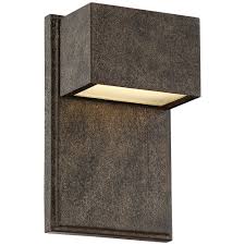 Possini Euro Design Lyons 8 H Led Outdoor Light 1r096 Lamps Plus Outdoor Wall Light Fixtures Modern Outdoor Wall Lighting Led Outdoor Lighting