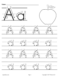 There are two layouts available, with lines & free form tracing with . Printable Letter A Tracing Worksheet With Number And Arrow Guides Tracing Worksheets Letter Tracing Printables Tracing Worksheets Free