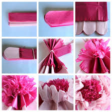 These flowers from we can make anything are made with tissue paper, which is easy to find in a variety of colors and very affordable. How To Make Giant Tissue Paper Flowers Tissue Paper Flowers Diy Tissue Paper Flowers Paper Flowers Craft
