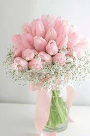 Pin By Blanca Flores On Flowers Tulips Flower Bouquet Wedding Beautiful Flower Arrangements Pink Tulips