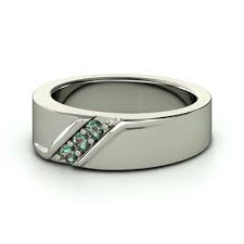 Platinum Ring With Alexandrite Slash Ring Gemvara Rings For Men Blue Sapphire Wedding Ring Palladium Rings