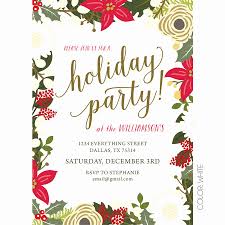 Work Christmas Party Invitation Awesome Floral Holiday Party Invitation In 2020 Holiday Party Invitations Work Christmas Party Party Invitations