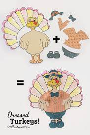 How interesting to collect own collection of paper cars and it only needs a color printer, desire and time. Dressed Turkey Thanksgiving Kids Craft Onecreativemommy Com